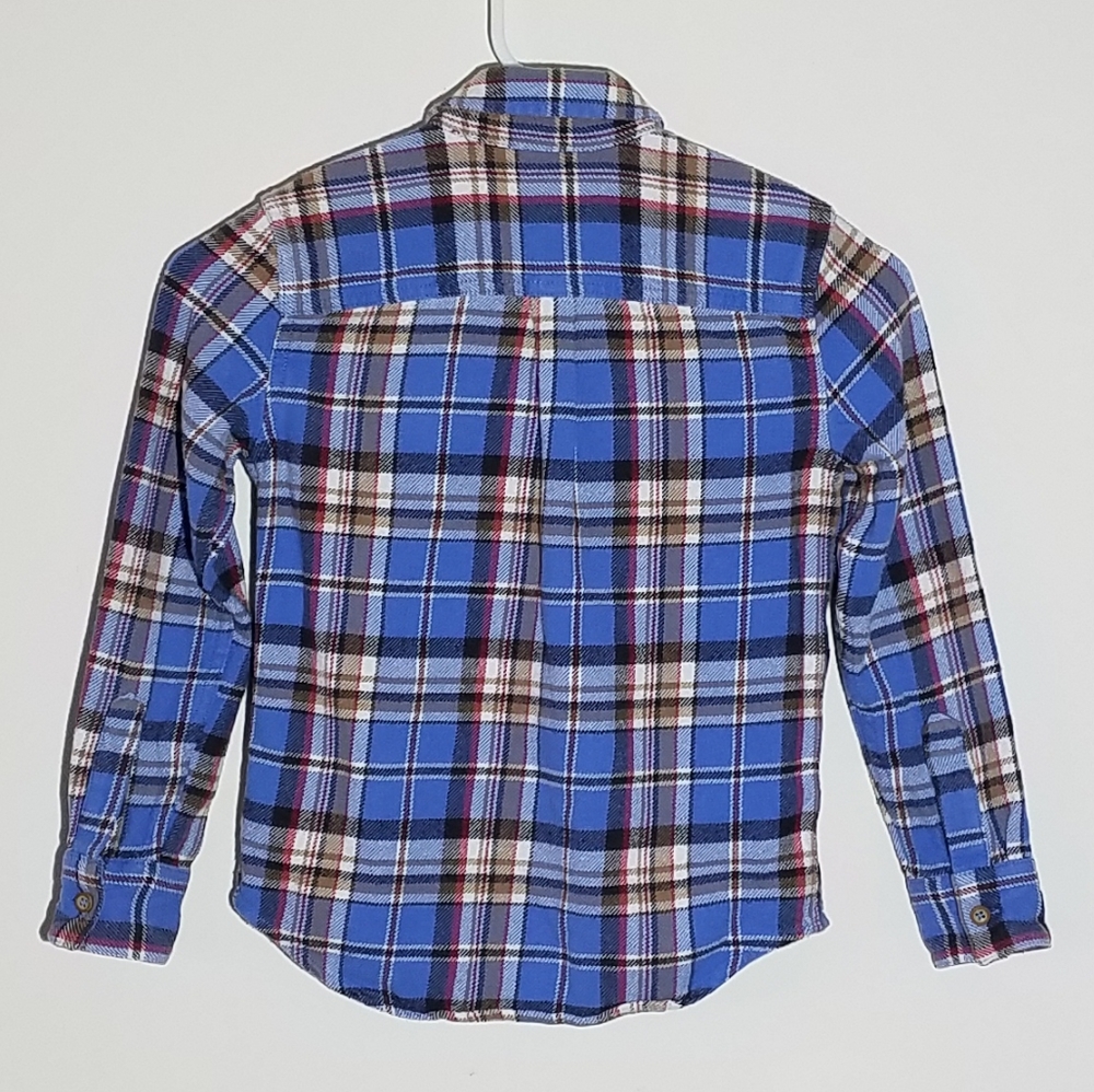 Tucker + Tate Flannel Button Down Polo Shirt 6 - Picture 2 of 5